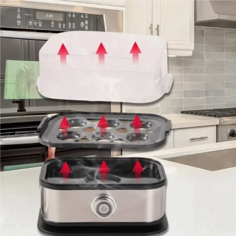6-Egg Electric Egg Cooker – 200W Auto Shut-Off - Image 3
