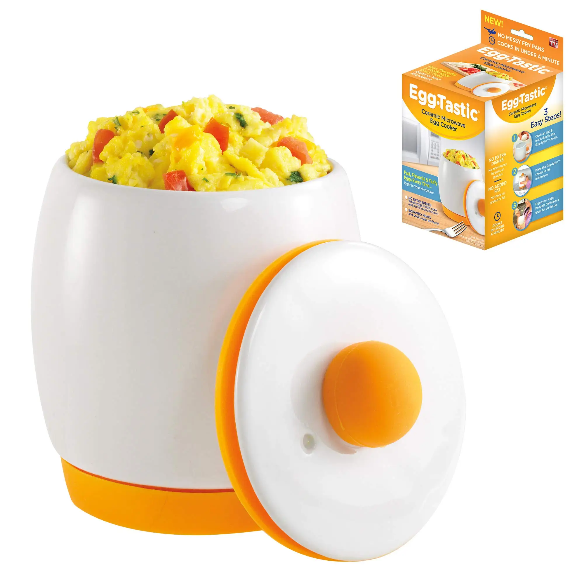Ceramic Microwave Egg Poacher – Fast & Fluffy Egg Cooker