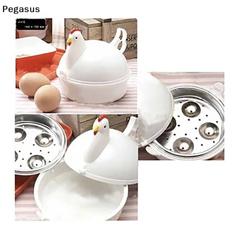 Chicken-Shaped Microwave Egg Steamer – Egg Cooker - Image 2