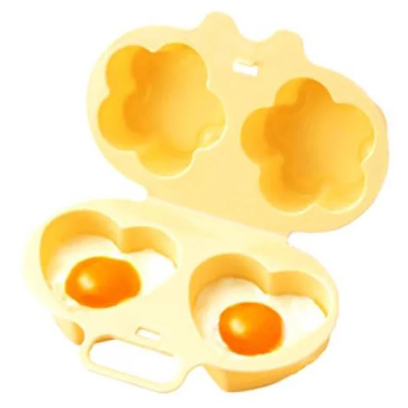 Mini Microwave Egg Steamer – Flower & Heart Design - Image 4