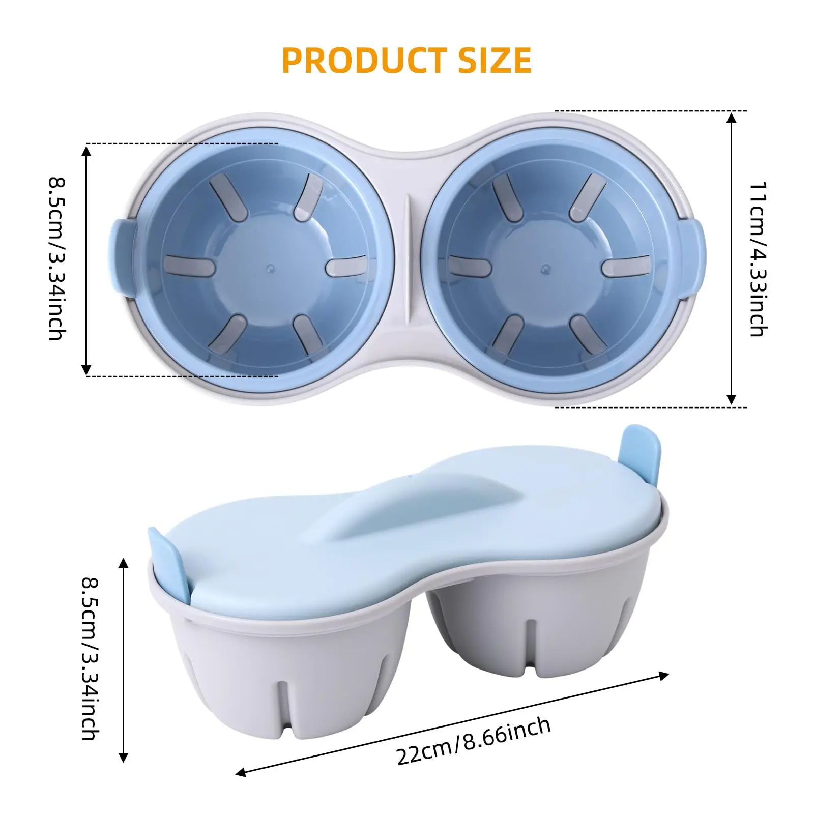 Microwave Egg Cooker – Egg Poacher & Vegetable Steamer - Image 4