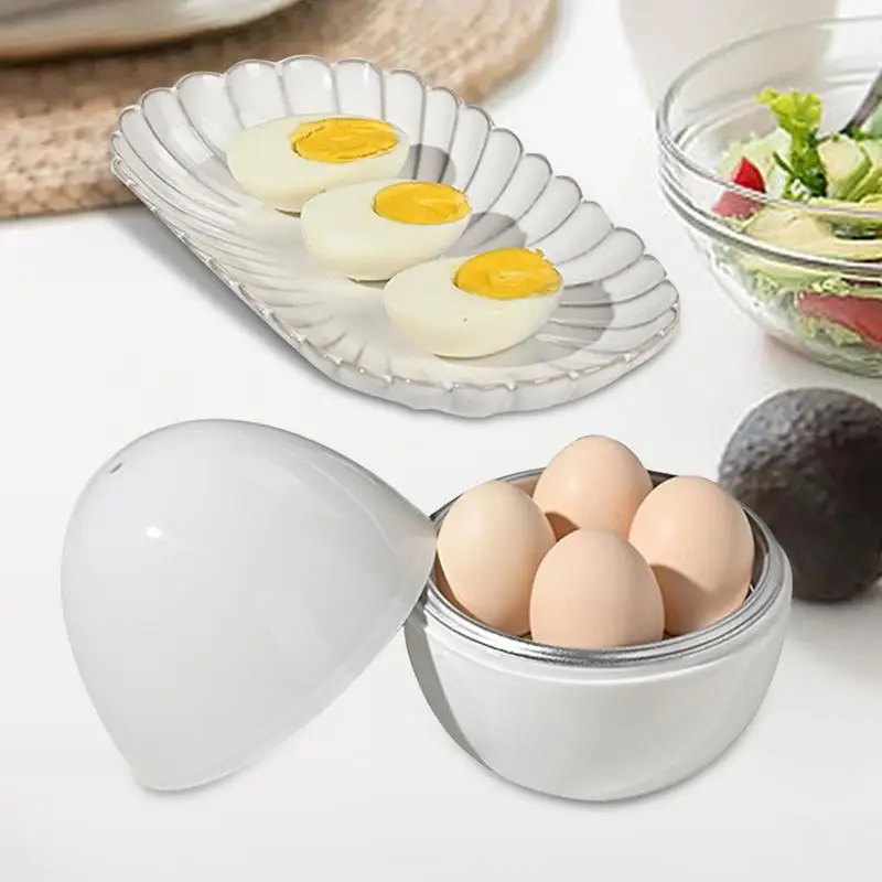 4-Cavity Microwave Egg Cooker – Hard-Boiled Egg Maker - Image 5