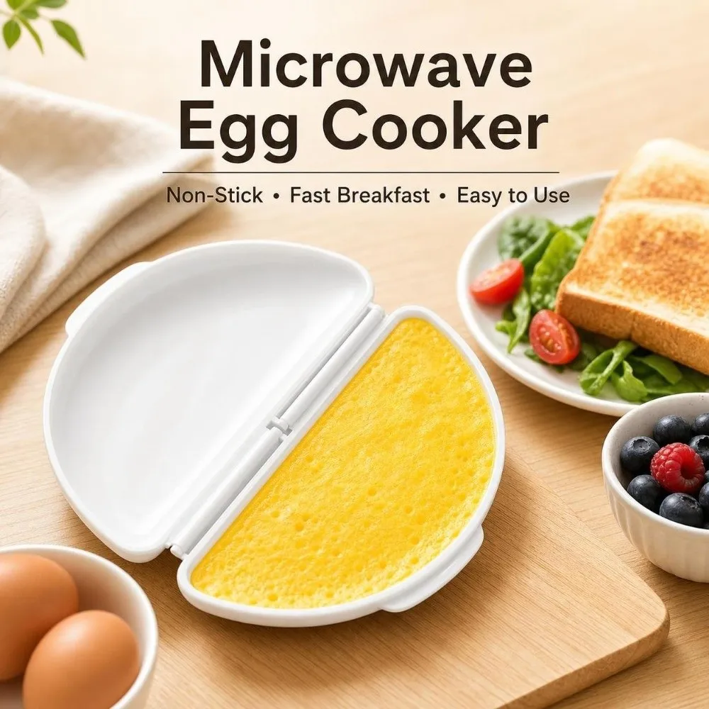 Microwave Egg Cooker – Non-Stick Omelette & Egg Poacher - Image 4