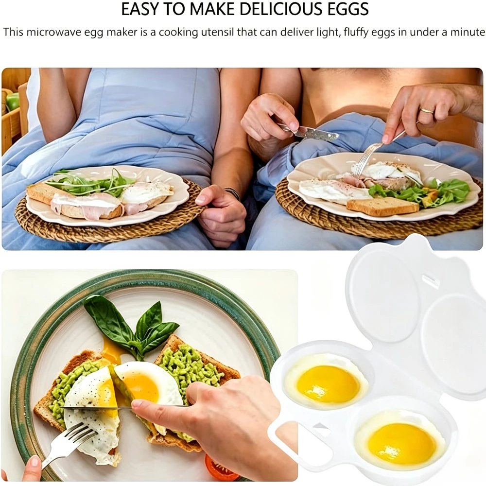 Microwave Egg Cooker – Heat-Resistant, Easy-Clean Egg Steamer - Image 5