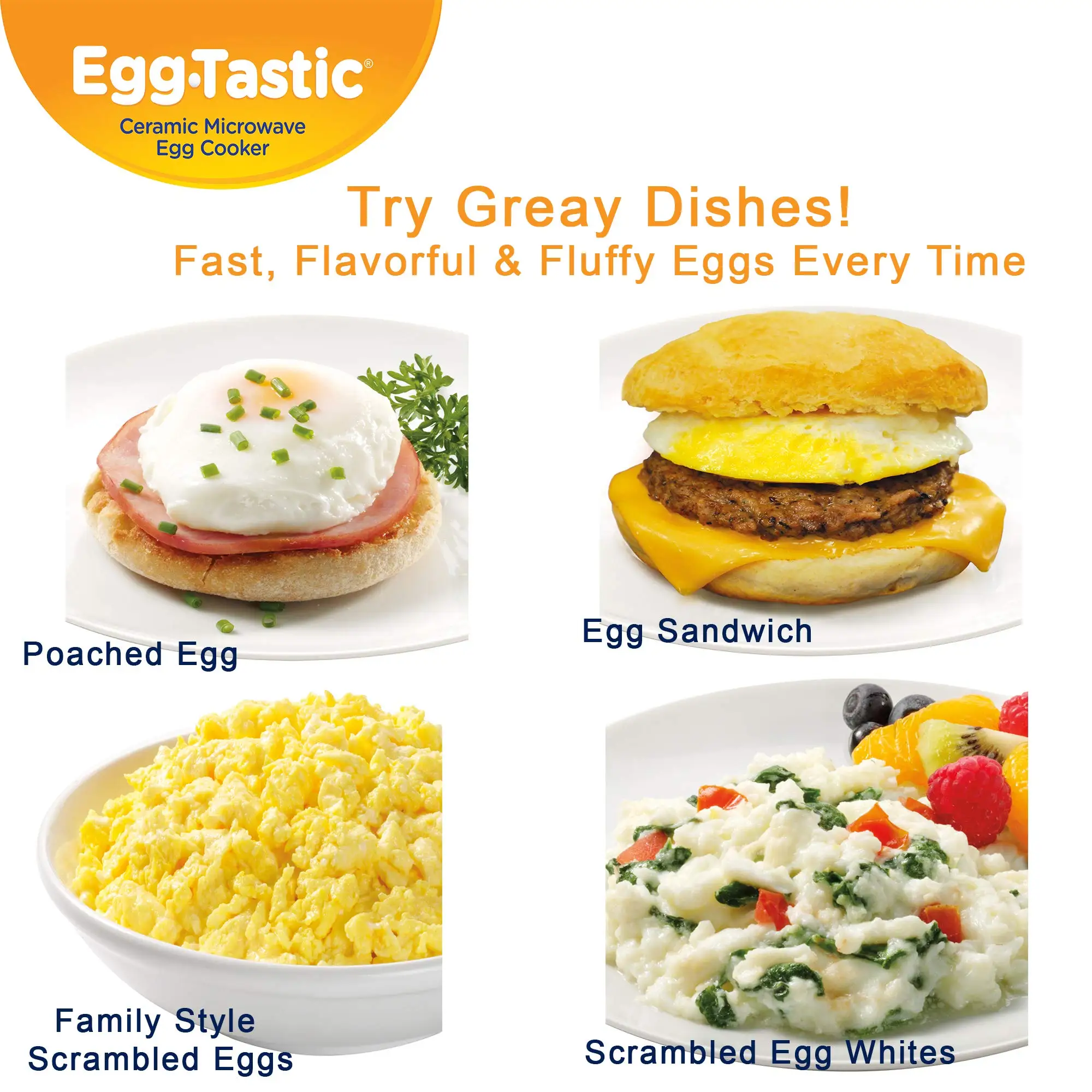Ceramic Microwave Egg Poacher – Fast & Fluffy Egg Cooker - Image 4