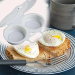 Round Microwave Egg Steamer – Egg Poacher & Cooker