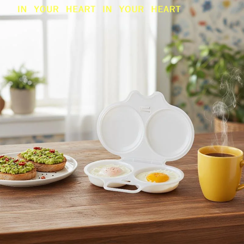 2-Cavity Microwave Egg Poacher – Heat-Resistant Reusable Cooker - Image 4