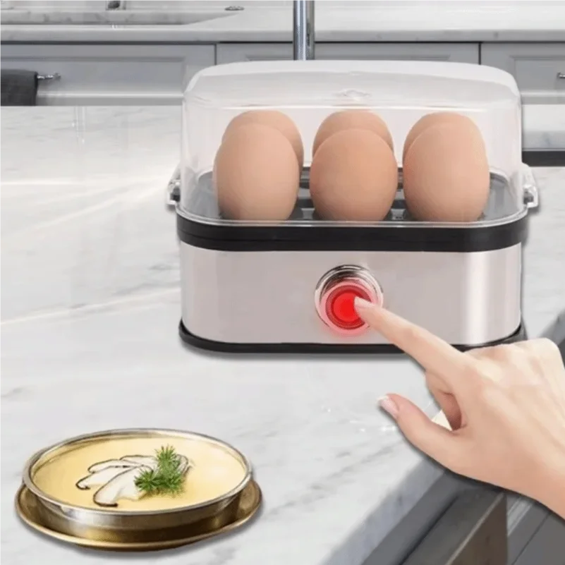 6-Egg Electric Egg Cooker – 200W Auto Shut-Off - Image 2