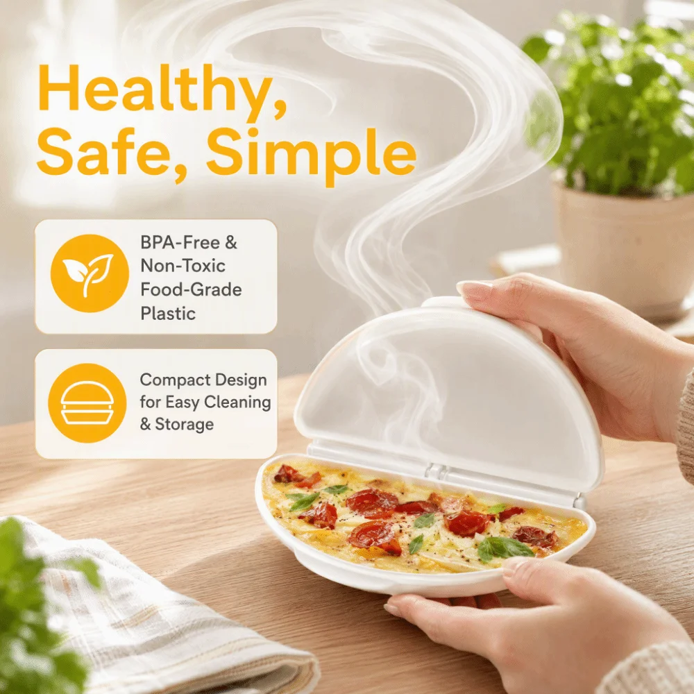 Microwave Egg Cooker – BPA-Free Non-Stick Omelette Maker - Image 3