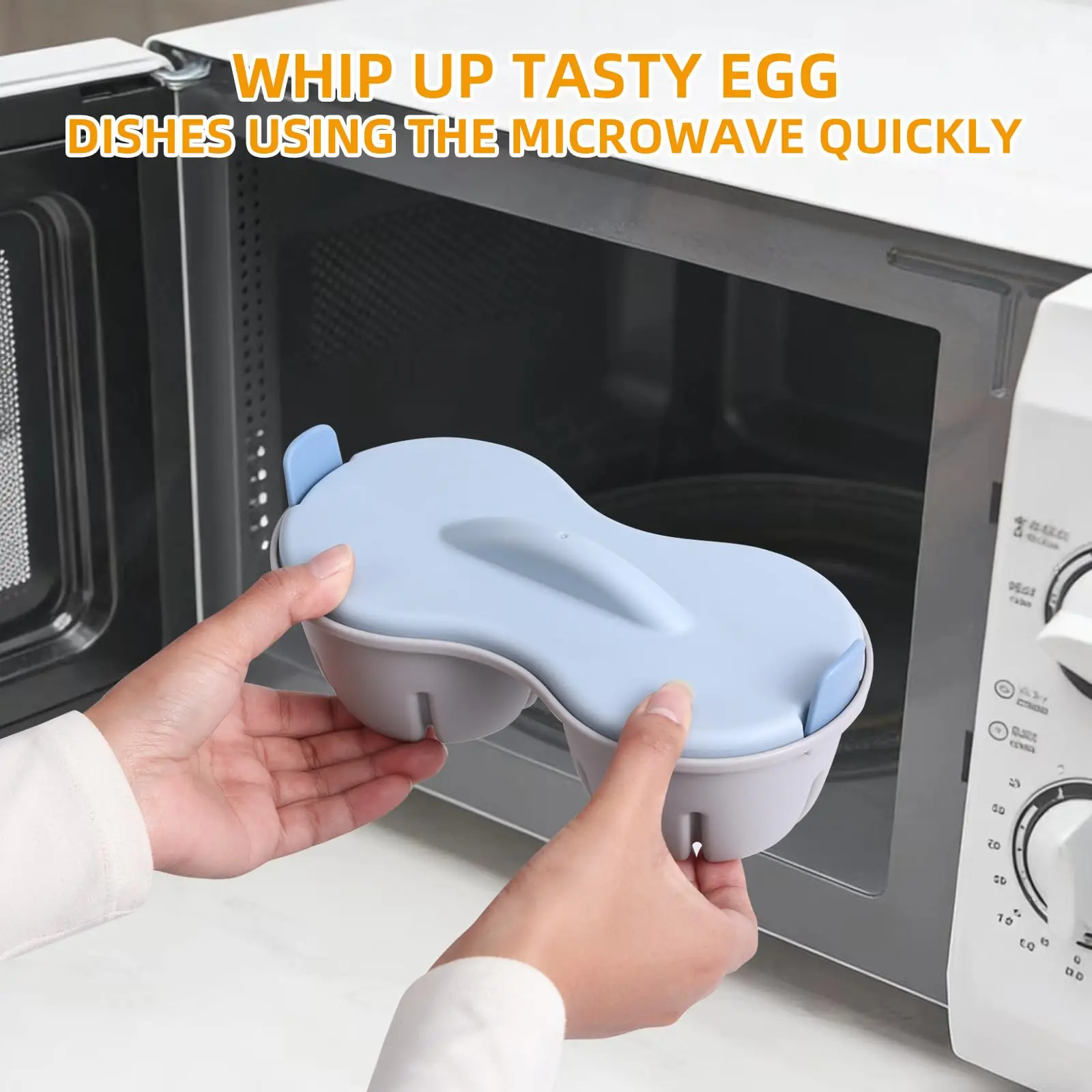 Microwave Egg Cooker – Egg Poacher & Vegetable Steamer - Image 5
