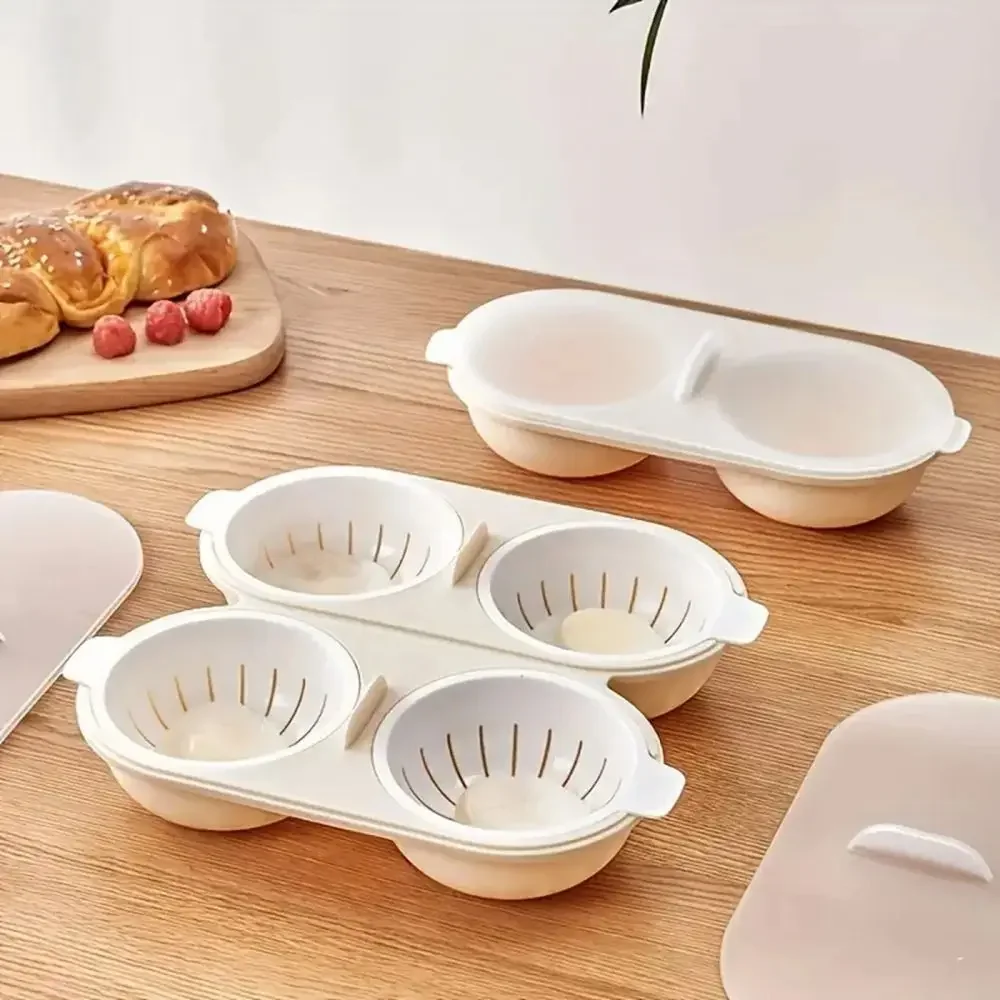 2-Cup Microwave Egg Poacher – Double Egg Cooker - Image 6